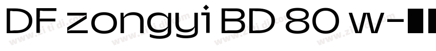 DF zongyi BD 80 w字体转换